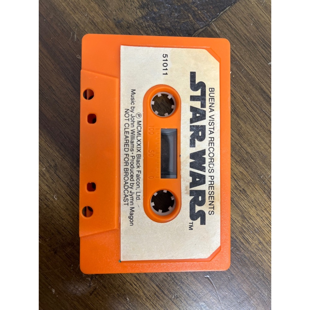 Vintage Star Wars Buena Vista Records Orange Cassette Tape 51011 John Williams